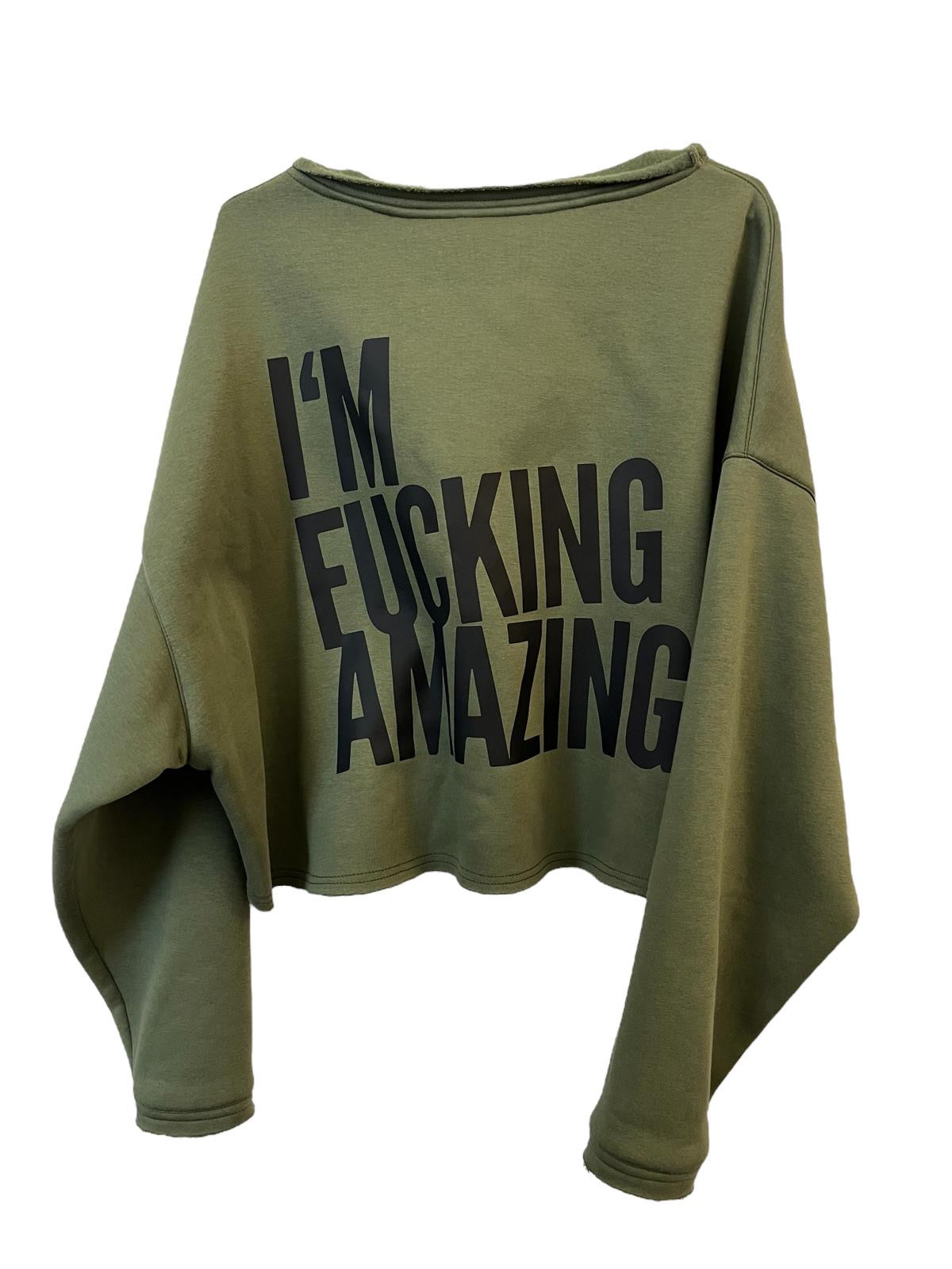 Cropped Sweater I´M FUCKING AMAZING