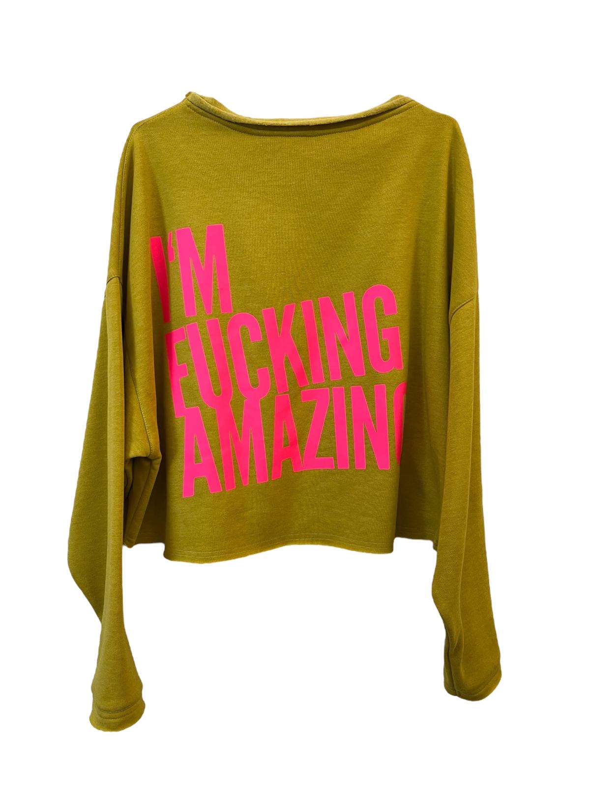 Cropped Sweater I´M FUCKING AMAZING