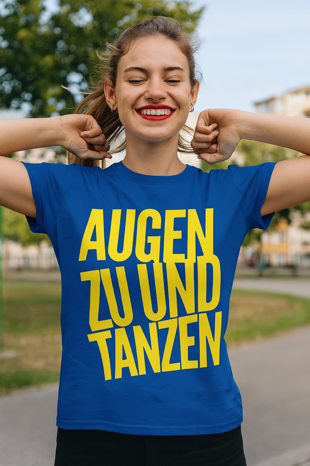 T-Shirt AUGEN ZU UND TANZEN
