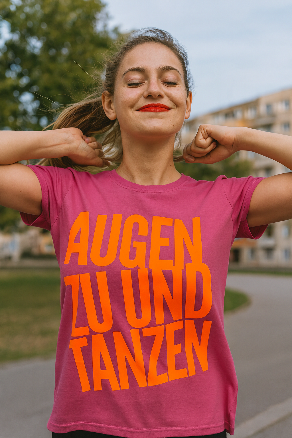 T-Shirt AUGEN ZU UND TANZEN