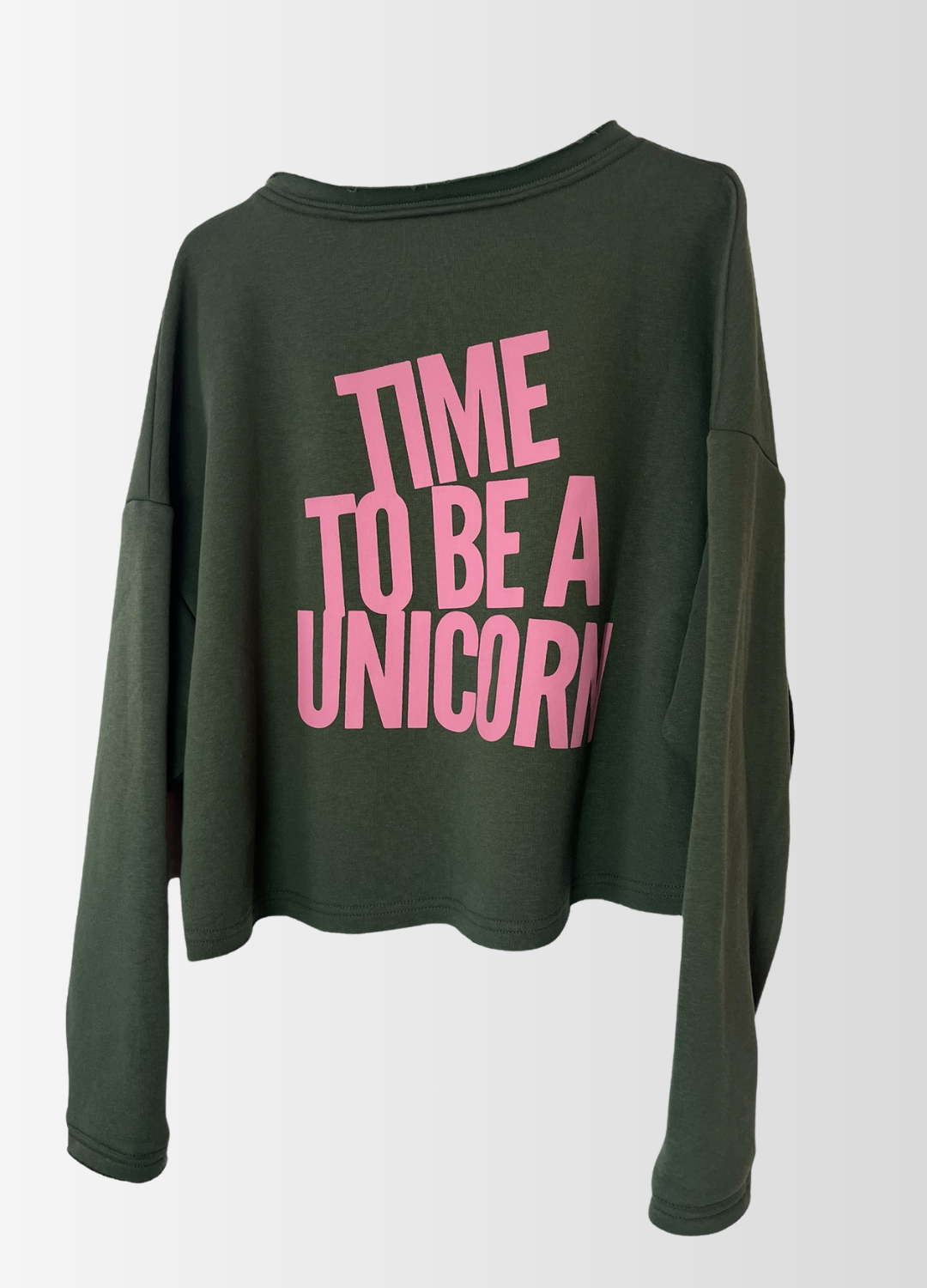 Cropped Sweater TIME TO BE A UNICORN