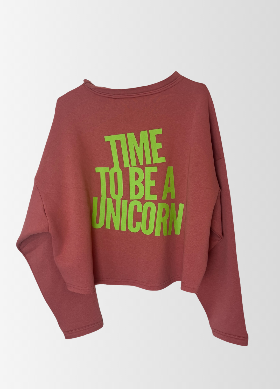 Cropped Sweater TIME TO BE A UNICORN