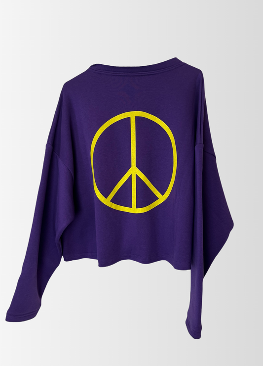 Cropped Sweater PEACE