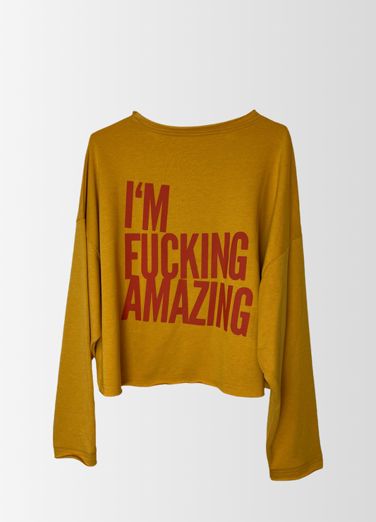 Cropped Sweater I´M FUCKING AMAZING