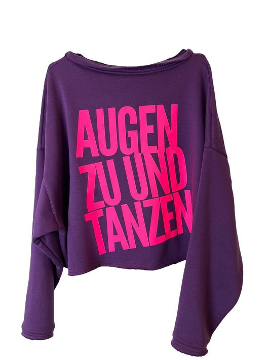 Cropped Sweater AUGEN ZU UND TANZEN
