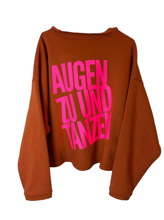 Cropped Sweater AUGEN ZU UND TANZEN