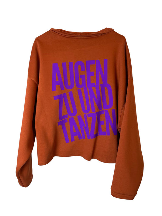 Cropped Sweater AUGEN ZU UND TANZEN
