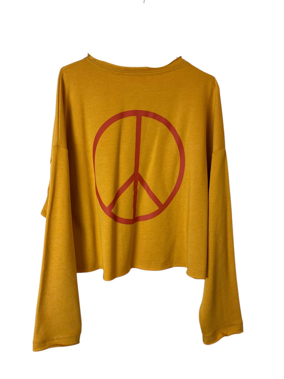 Cropped Sweater PEACE