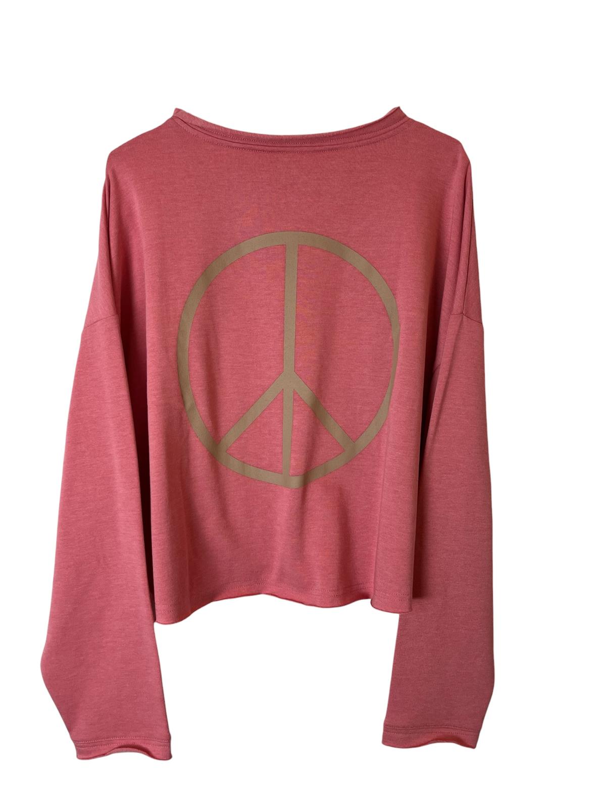 Cropped Sweater PEACE