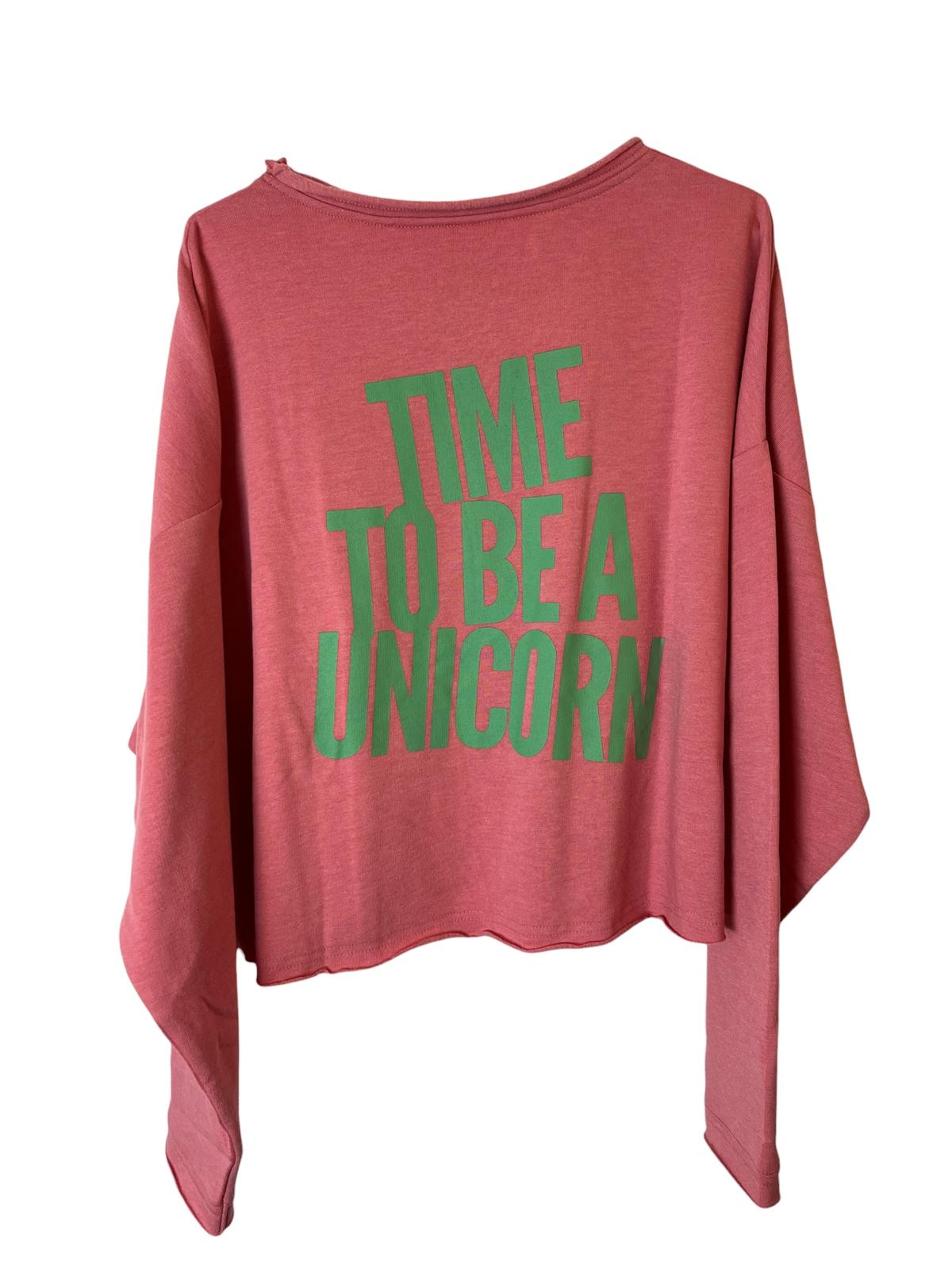 Cropped Sweater TIME TO BE A UNICORN