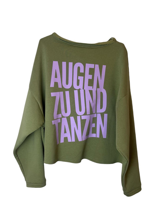 Cropped Sweater AUGEN ZU UND TANZEN