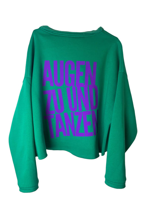 Cropped Sweater AUGEN ZU UND TANZEN
