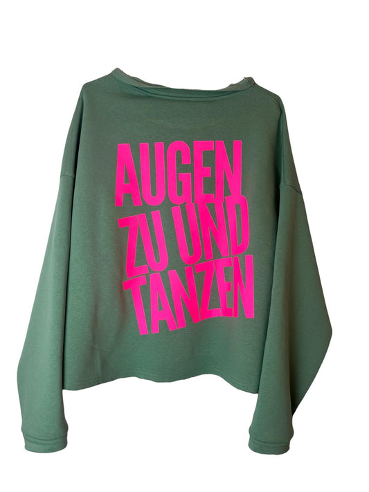 Cropped Sweater AUGEN ZU UND TANZEN
