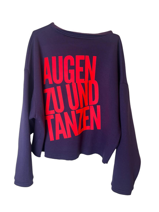 Cropped Sweater AUGEN ZU UND TANZEN