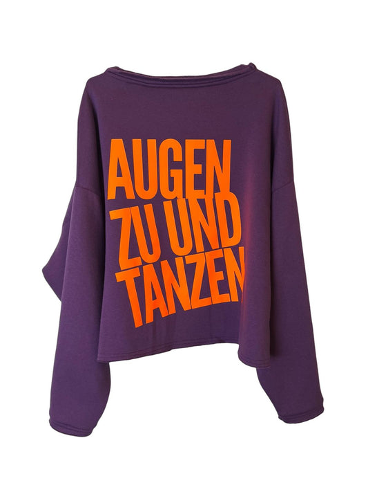 Cropped Sweater AUGEN ZU UND TANZEN
