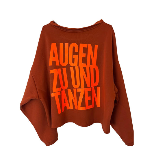 Cropped Sweater AUGEN ZU UND TANZEN