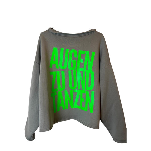 Cropped Sweater AUGEN ZU UND TANZEN