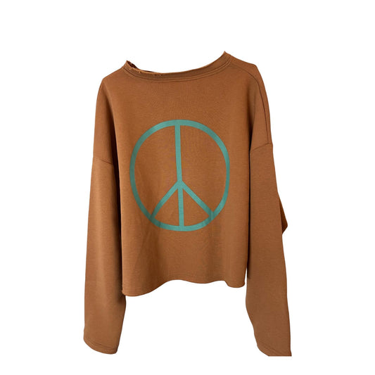Cropped Sweater PEACE