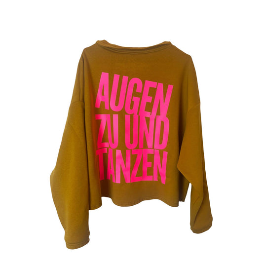 Cropped Sweater AUGEN ZU UND TANZEN