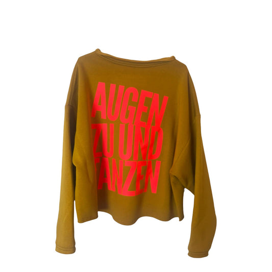 Cropped Sweater AUGEN ZU UND TANZEN
