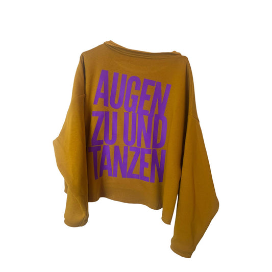 Cropped Sweater AUGEN ZU UND TANZEN