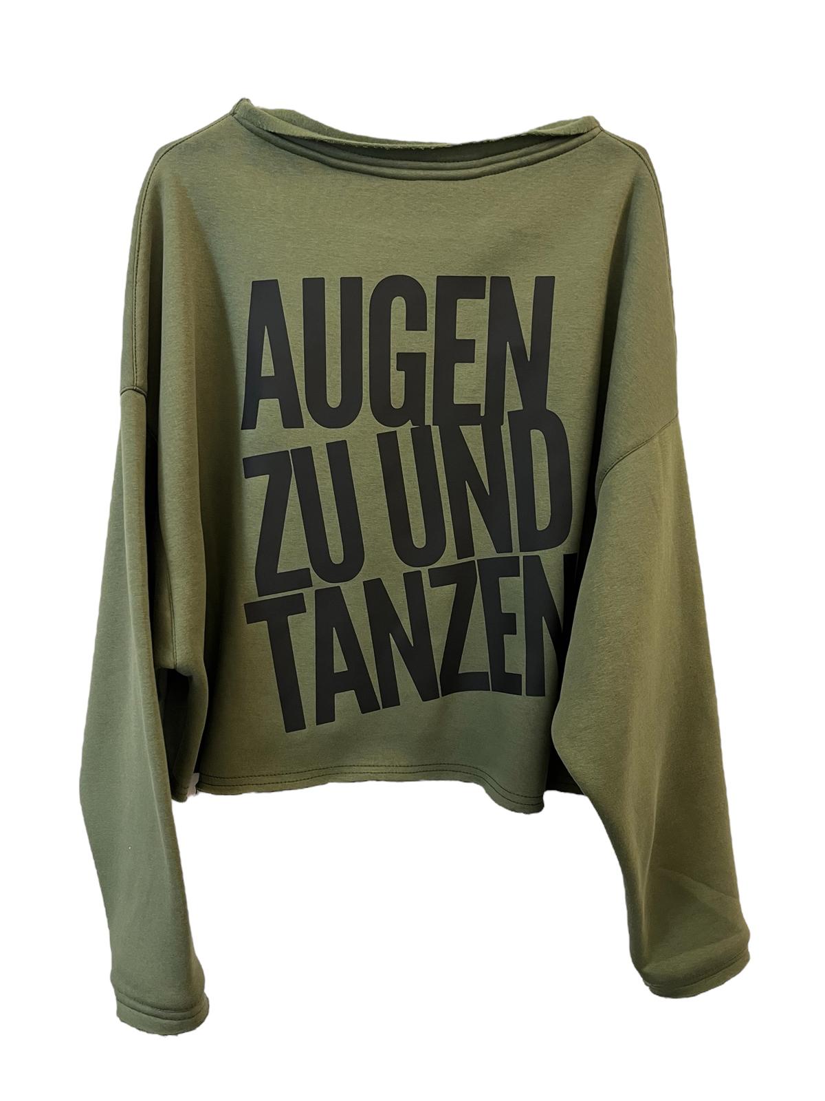 Cropped Sweater AUGEN ZU UND TANZEN