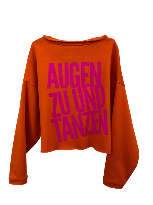 Cropped Sweater AUGEN ZU UND TANZEN